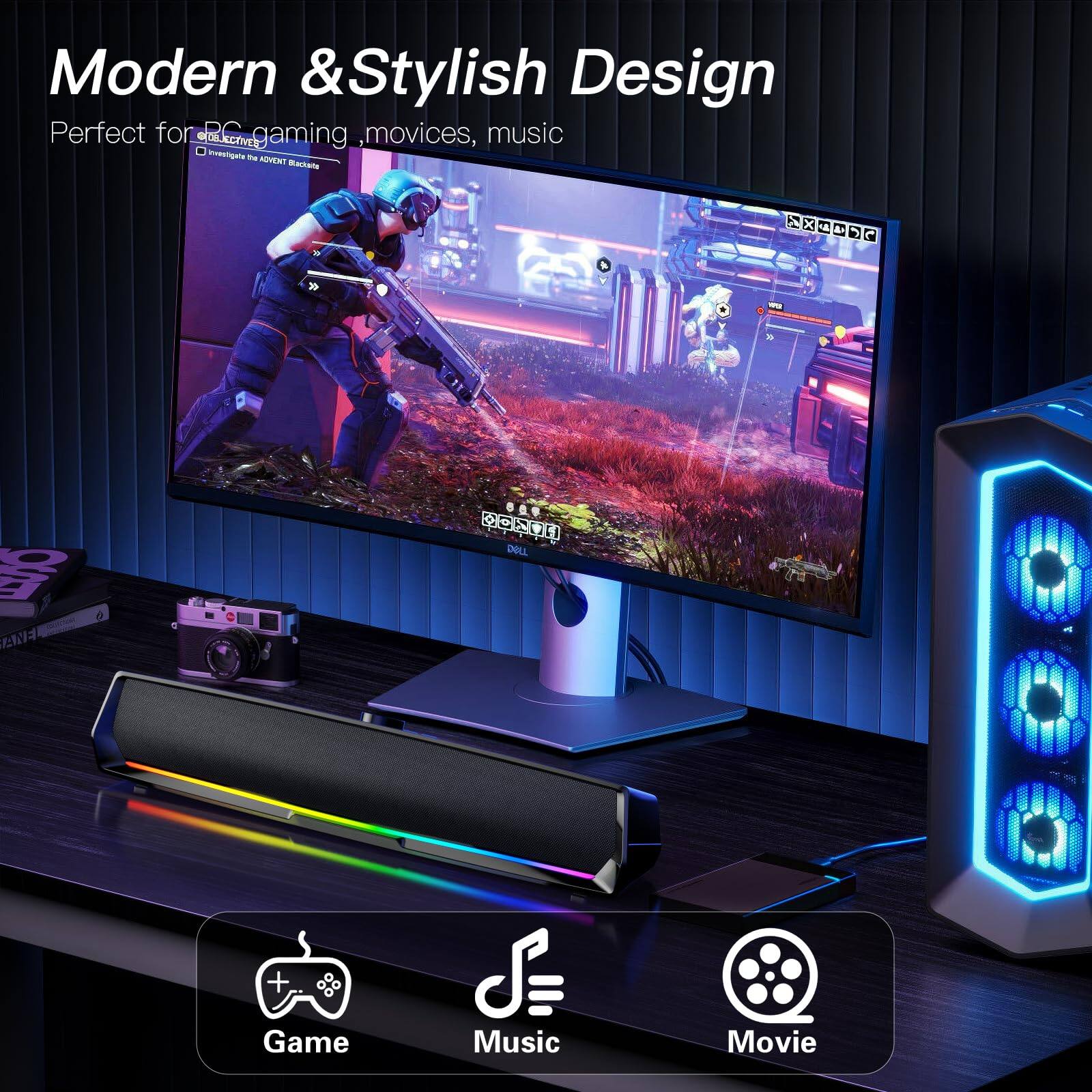 Modern & Stylish Design  
Perfect for gaming, movies, music  

- Investigate the Advent Blacksea