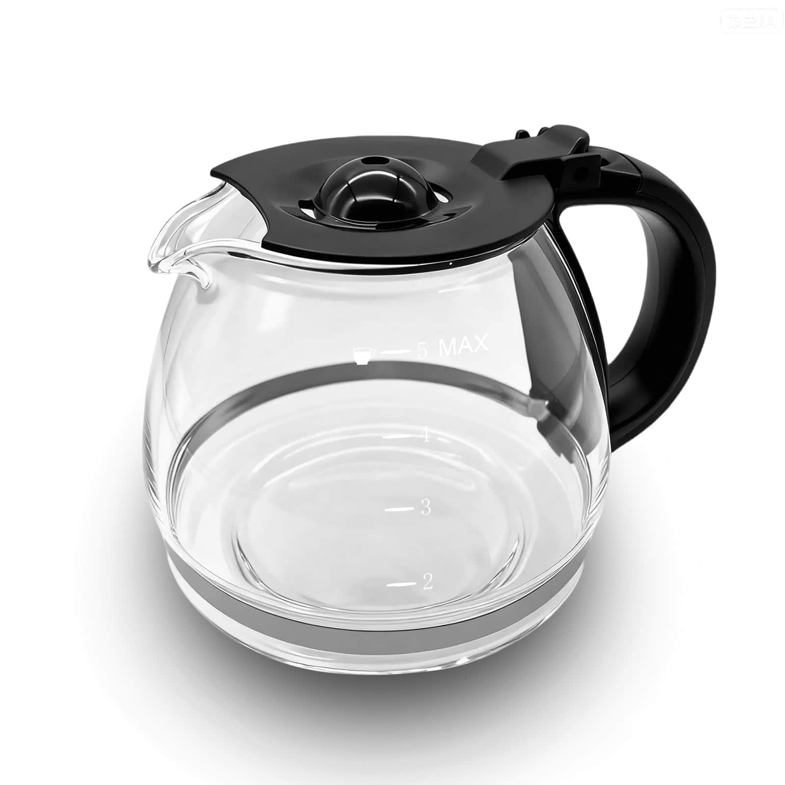 Dapper Styles - 5 Cup Replacement Coffee Carafe Fits Mr 5-cups Machines Model Bvmc-pc05bl2 Bvmc-sc05bl Compatible With Gour - Default
