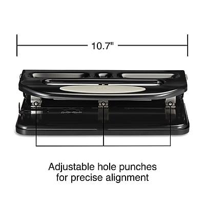 10.7" Adjustable hole punches for precise alignment