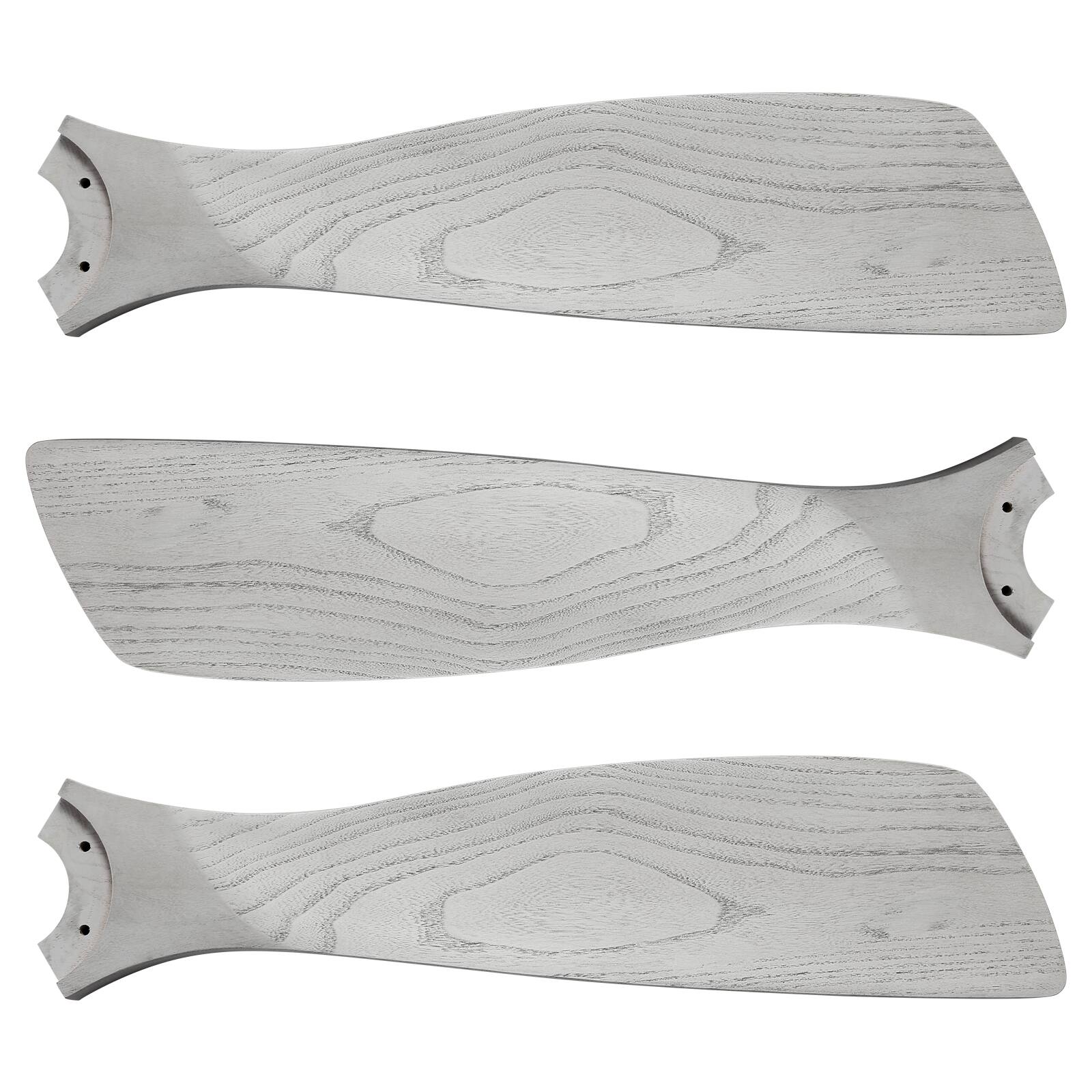 Alt View 3. Sofucor - 52'' Flush Mount Ceiling Fan with Lights 3 Wood Blades & Remote Outdoor Indoor Ceiling Fans for Bedroom/Farmhouse/Patio - Gold-Grey.