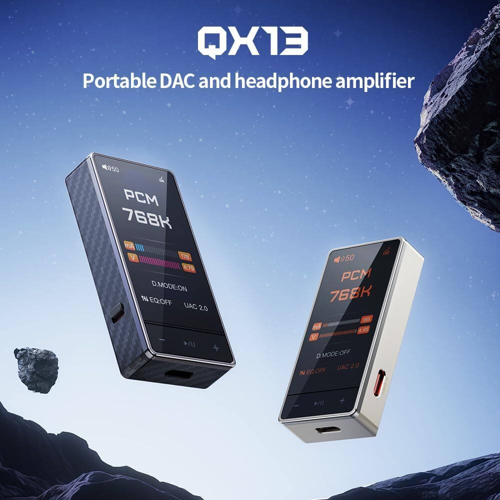 FiiO QX13 Portable DAC Amp, ES9027PRO 8 Ch DAC, 900mW×2, XMOS 16