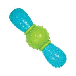 KONG - CoreStrength Bow Tie Dog Chew Toy in Medium/Large - Green|Blue