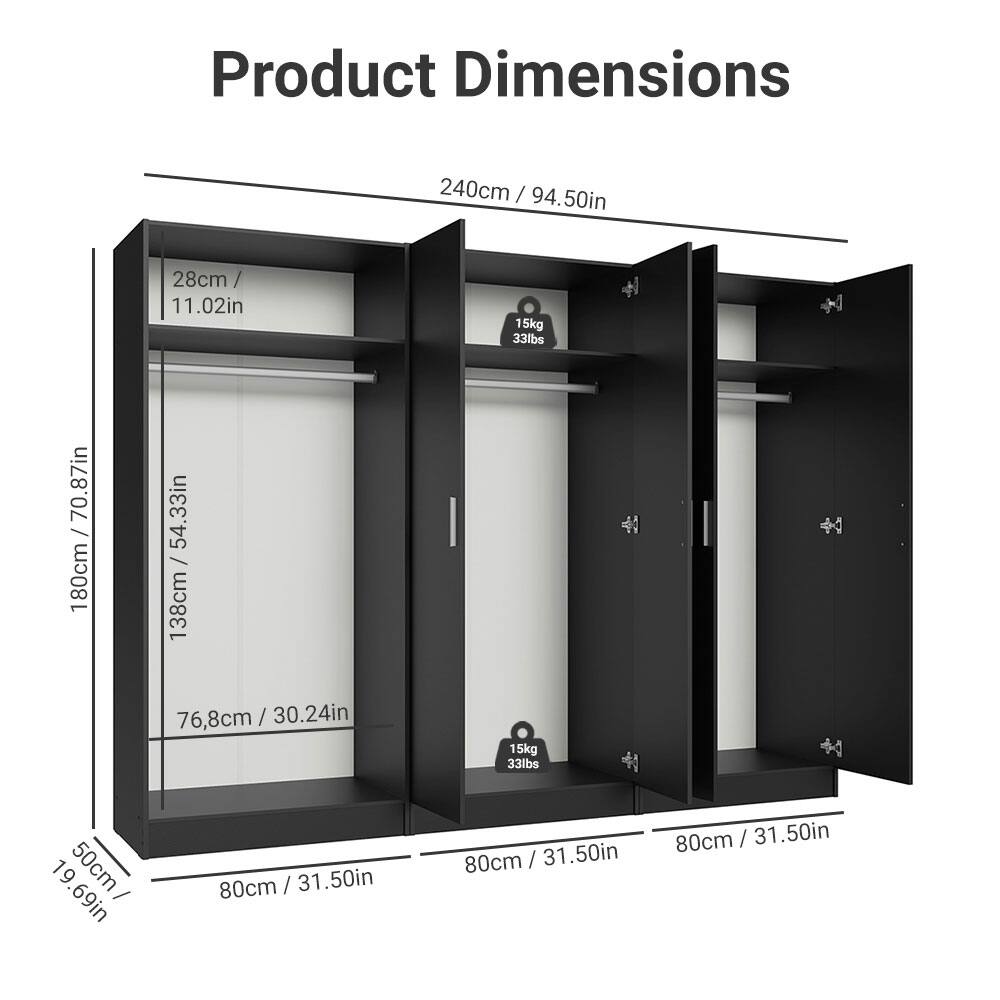 Product Dimensions

240cm / 94.50in

28cm / 11.02in

15kg / 33lbs

180cm / 70.87in

138cm / 54.33in

76.8cm / 30.24in

1950cm / 69in

80cm / 31.50in

80cm / 31.50in

80cm / 31.50in