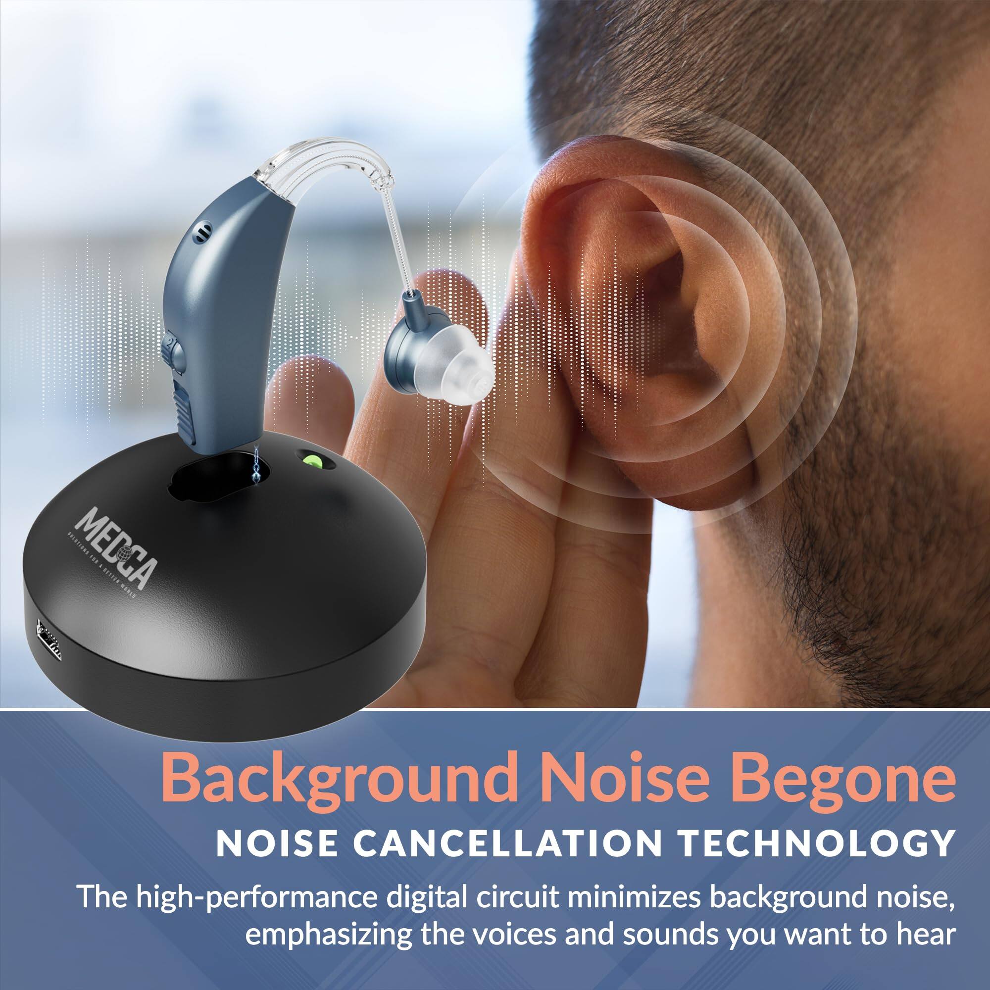 Background Noise Begone  
NOISE CANCELLATION TECHNOLOGY  
The high-performance digital circuit minimizes background noise, emphasizing the voices and sounds you want to hear