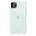 Front. Apple - Apple iPhone 11 Pro Max Silicone Case - Seafoam - Seafoam.