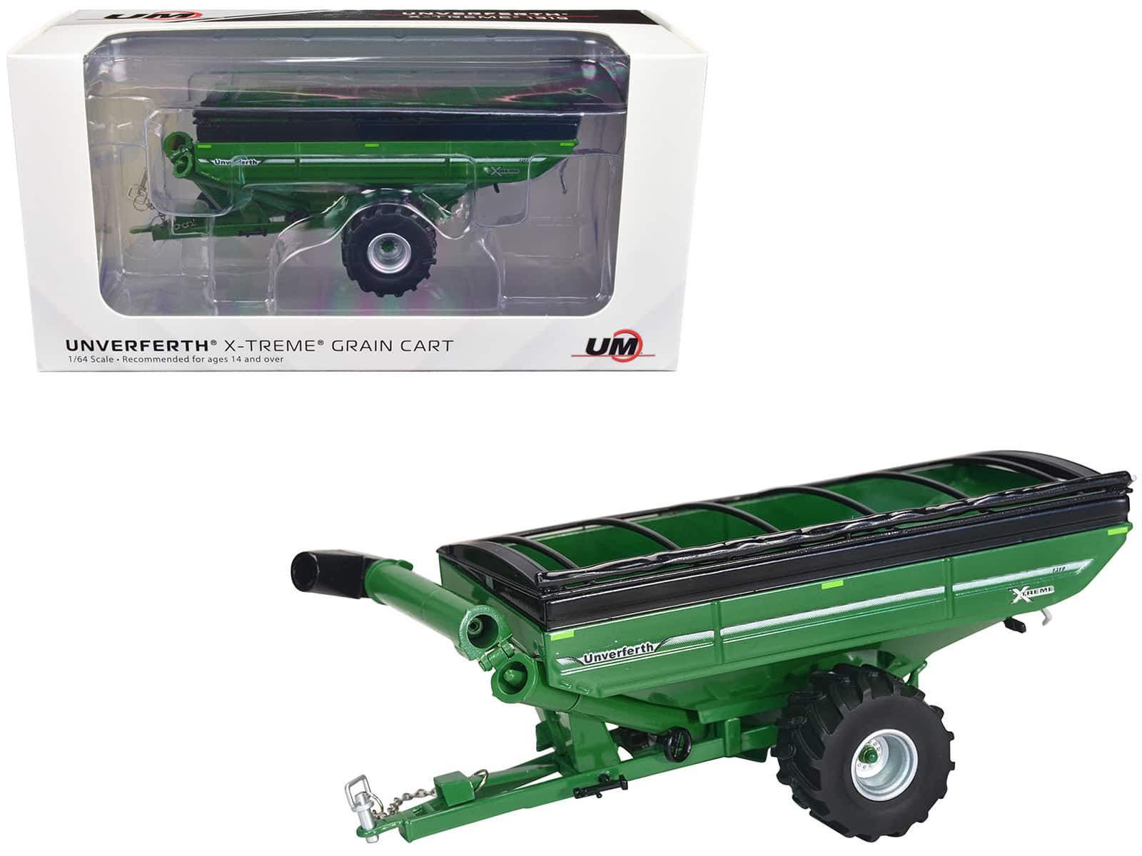 SpecCast Collectibles - Unverferth X-Treme 1319 Grain Cart with Tires Green 1/64 Diecast Model by SpecCast price history on PriceWatchPro