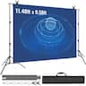VEVOR - 12 x 10 ft Heavy Duty Backdrop Stand, Height Adjustable Photography Backdrop Stand, Background Support System - Black
