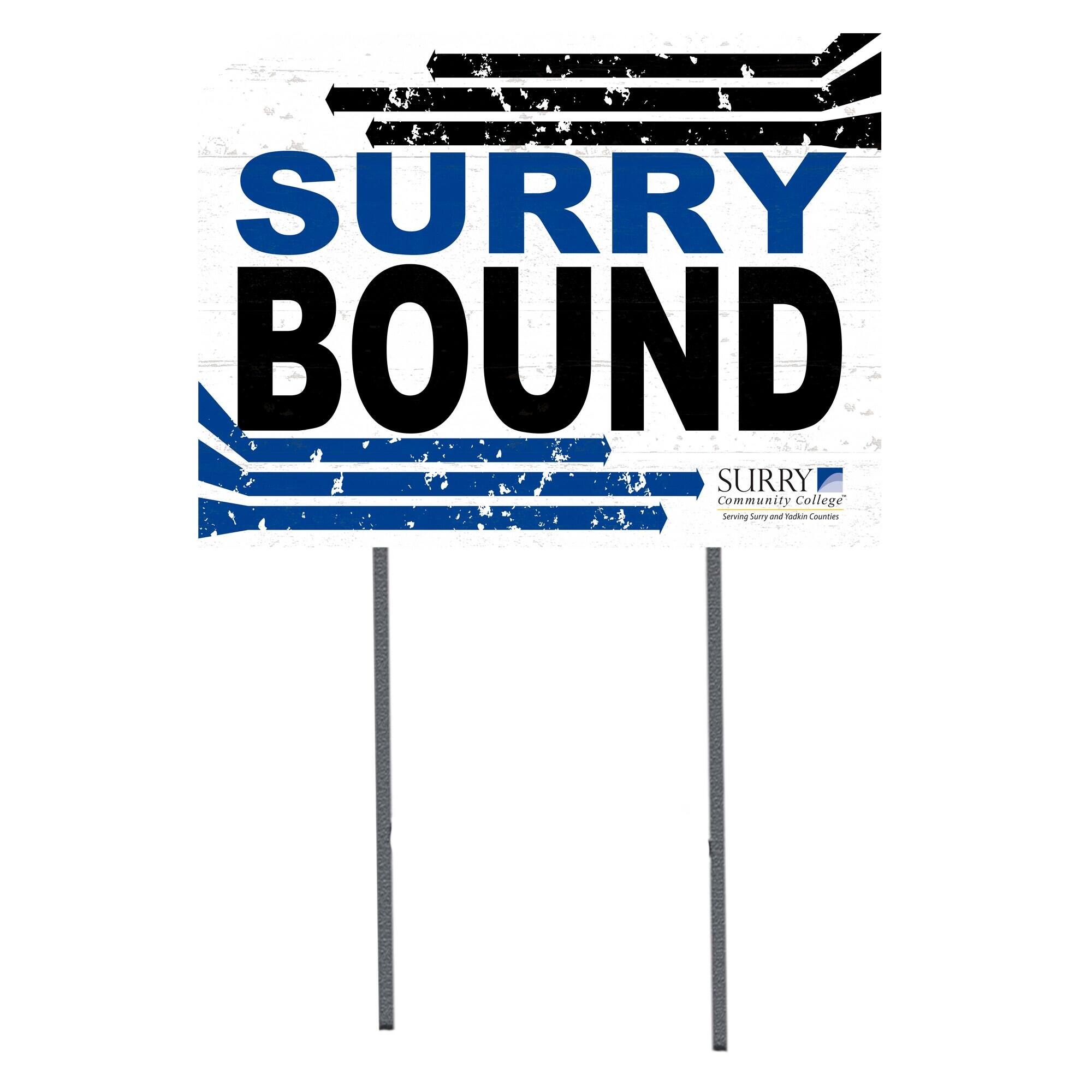 White Surry Community College 18" x 24" Bound Yard Sign
