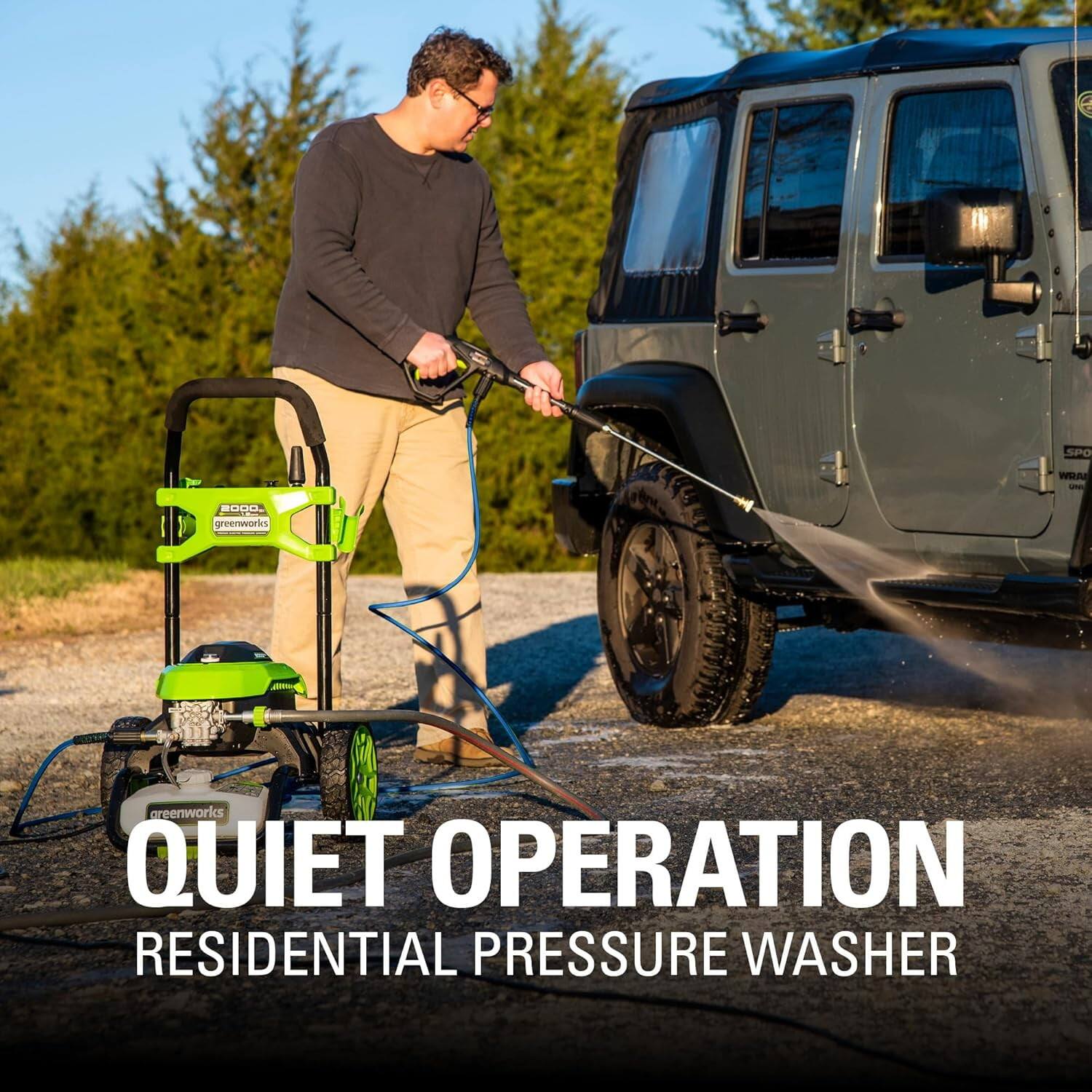 QUIET OPERATION  
RESIDENTIAL PRESSURE WASHER