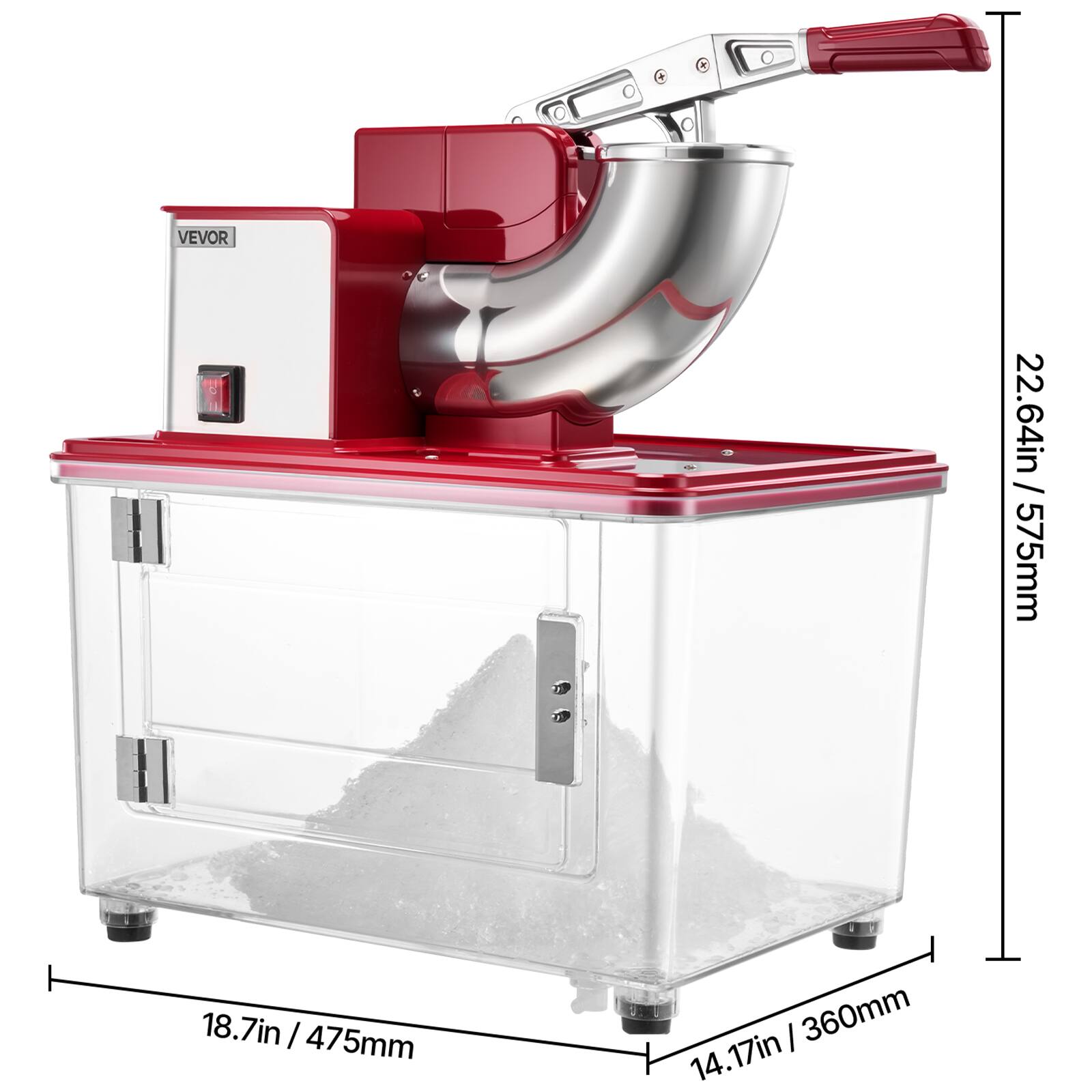 VEVOR 22.64in / 575mm
18.7in / 475mm
14.17in / 360mm