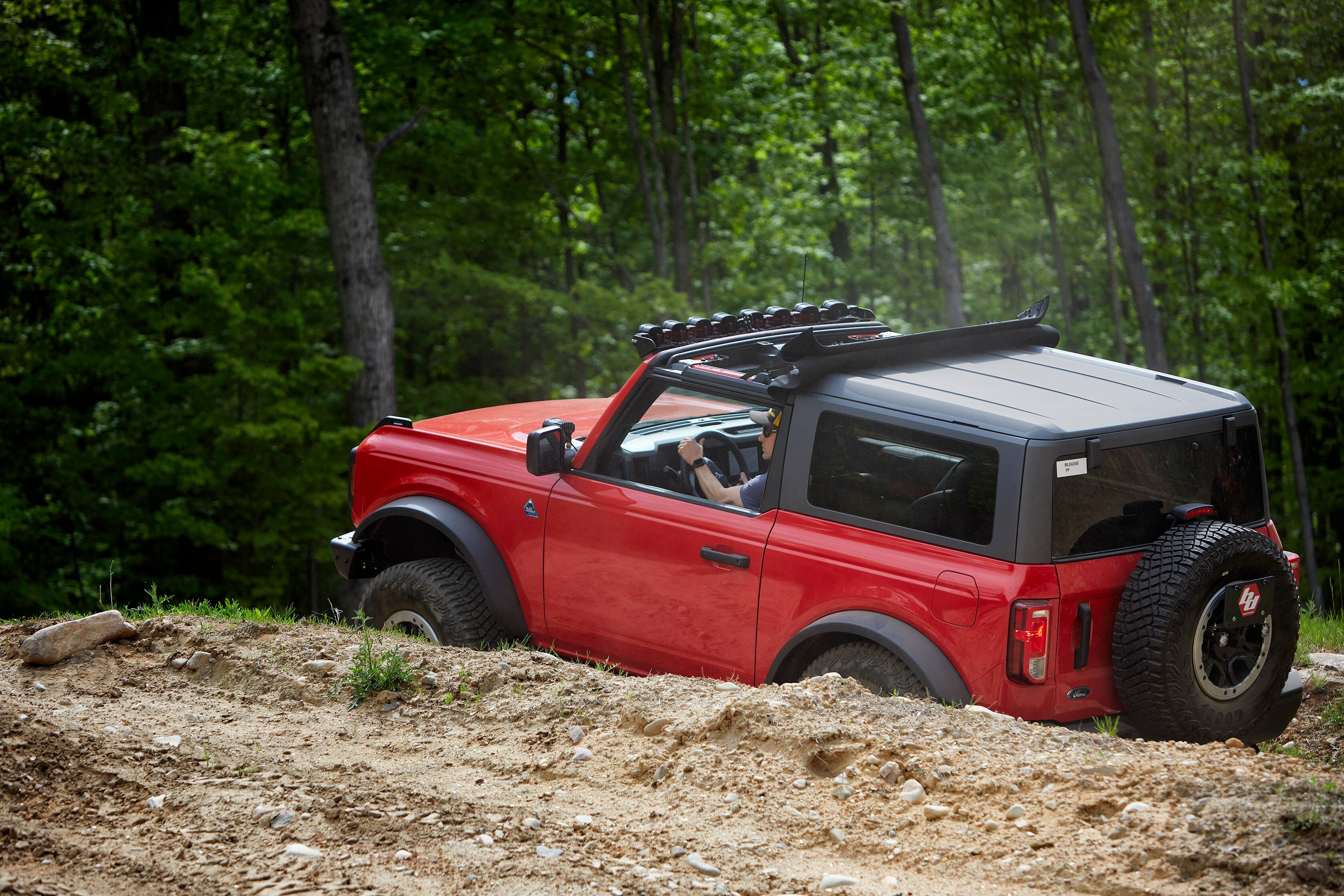 Alt View 2. Bestop - Sunrider for Hardtop - '21-26 Bronco; Bronco Raptor;  2-Door (Premium Blk Twill) - Black.