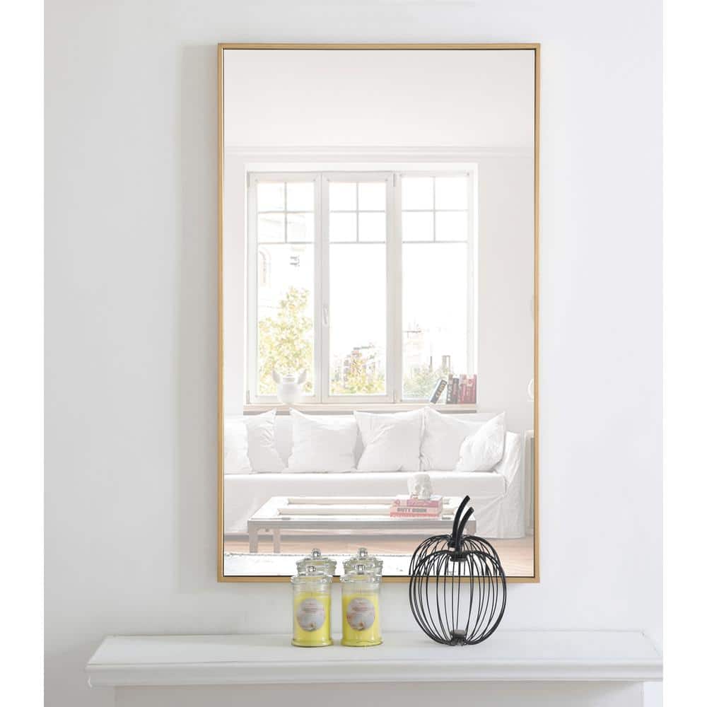 Elegant Decor - Metal frame Rectangle Mirror 24 inch - Brass price history on PriceWatchPro