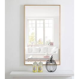 Elegant Decor - Metal frame Rectangle Mirror 24 inch - Brass