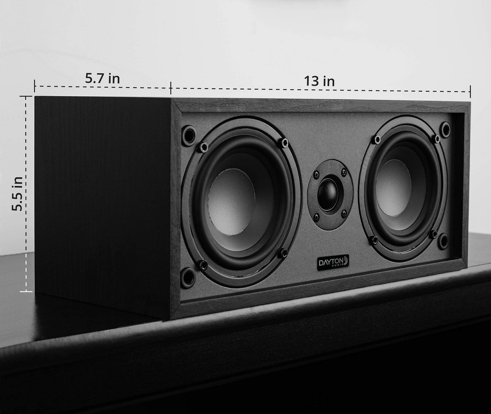 5.7 in  
I  
13 in  
I  
5.5 in  
DAYTON AUDIO