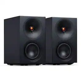 Cambridge Audio - L/R S Ultra Compact Wireless Active Stereo Speakers - Pair - Black