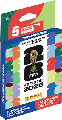 2026 Panini FIFA World Cup Eco Blister Hanger Box 5-Count