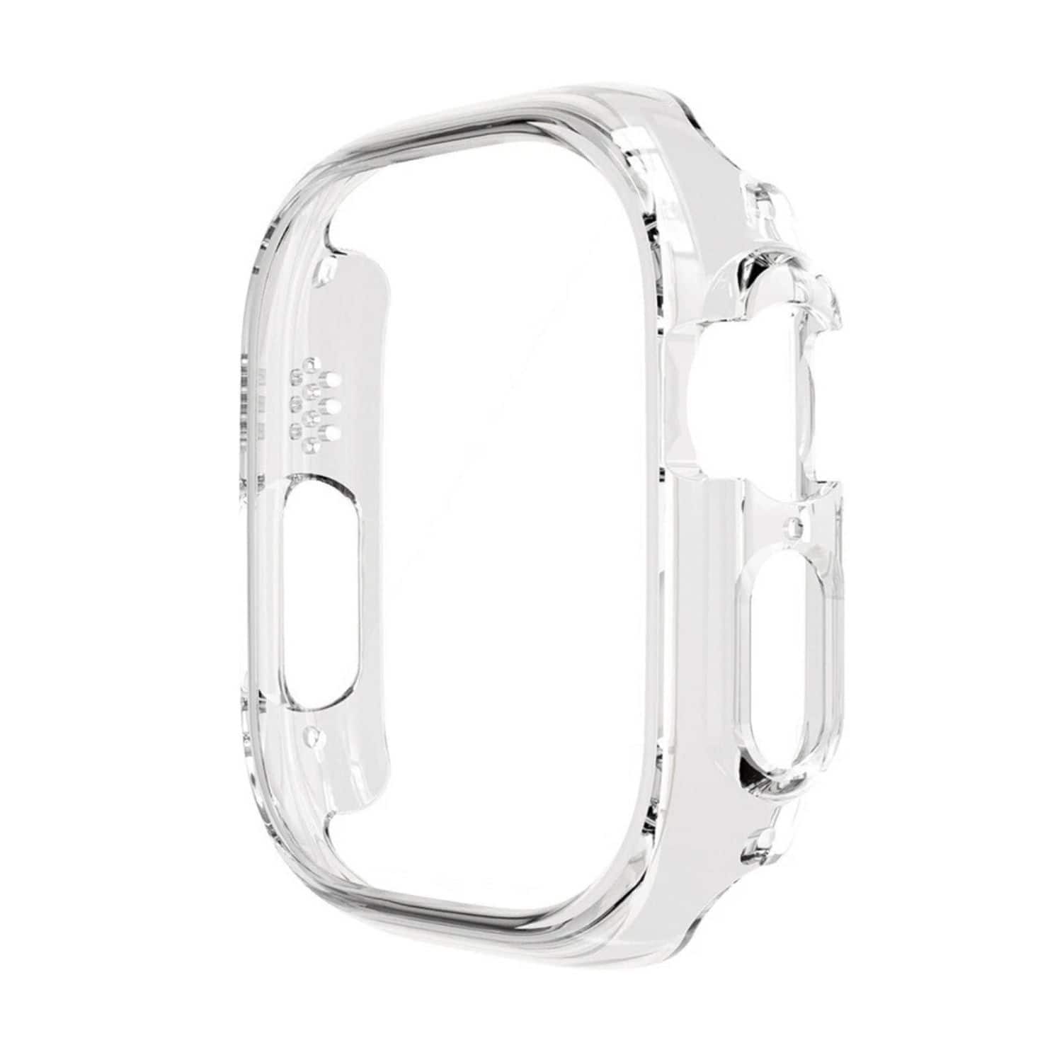 Stock Preferred - Watch Case Frame Protector 45mm Hard PC Bumper for Apple Watch Series 9 8 7 - Clear
