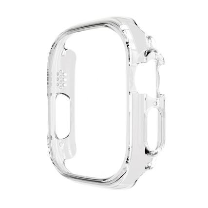 Front. Stock Preferred - Watch Case Frame Protector 45mm Hard PC Bumper for Apple Watch Series 9 8 7 - Clear.