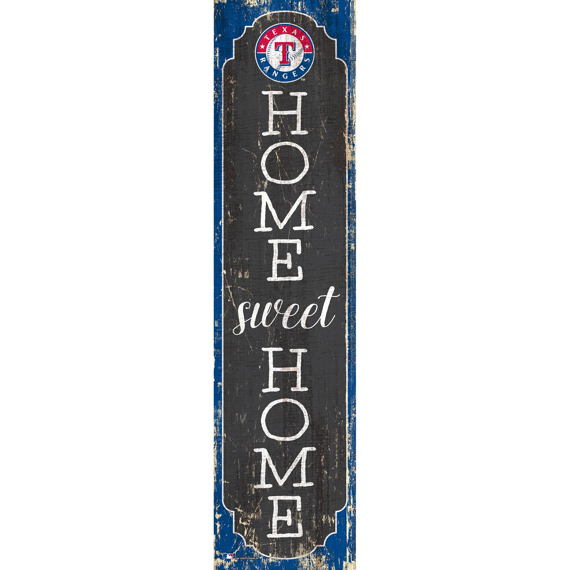 Texas Rangers 24" Home Sweet Home Leaner Sign