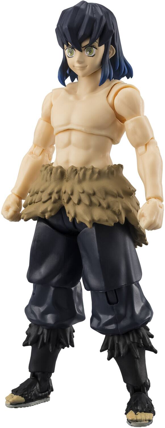Alt View 3. Bandai - Demon Slayer - Ultimate Legends - Inosuke Hashibira without Mask Action Figure   - COLLECTIBLES - Multicolor.