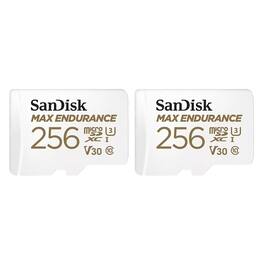 SANDISK - MAX ENDURANCE UHS-I U3 microSD Memory Card with SD Adapter
