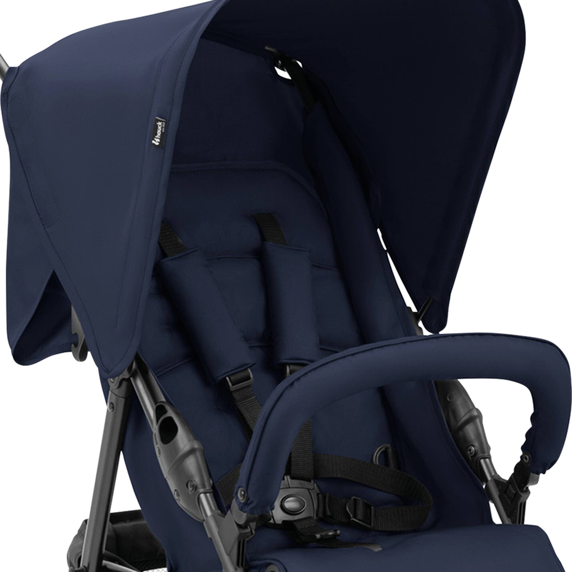 Alt View 6. hauck - hauck Sport T13 Lightweight Compact Foldable Stroller Push Chair, Dark Blue.
