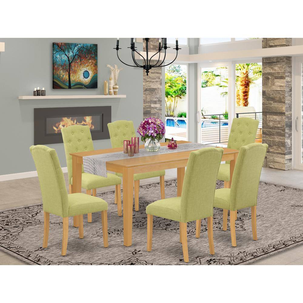 Left. East West Furniture - Dining Room Set Oak - Oak.