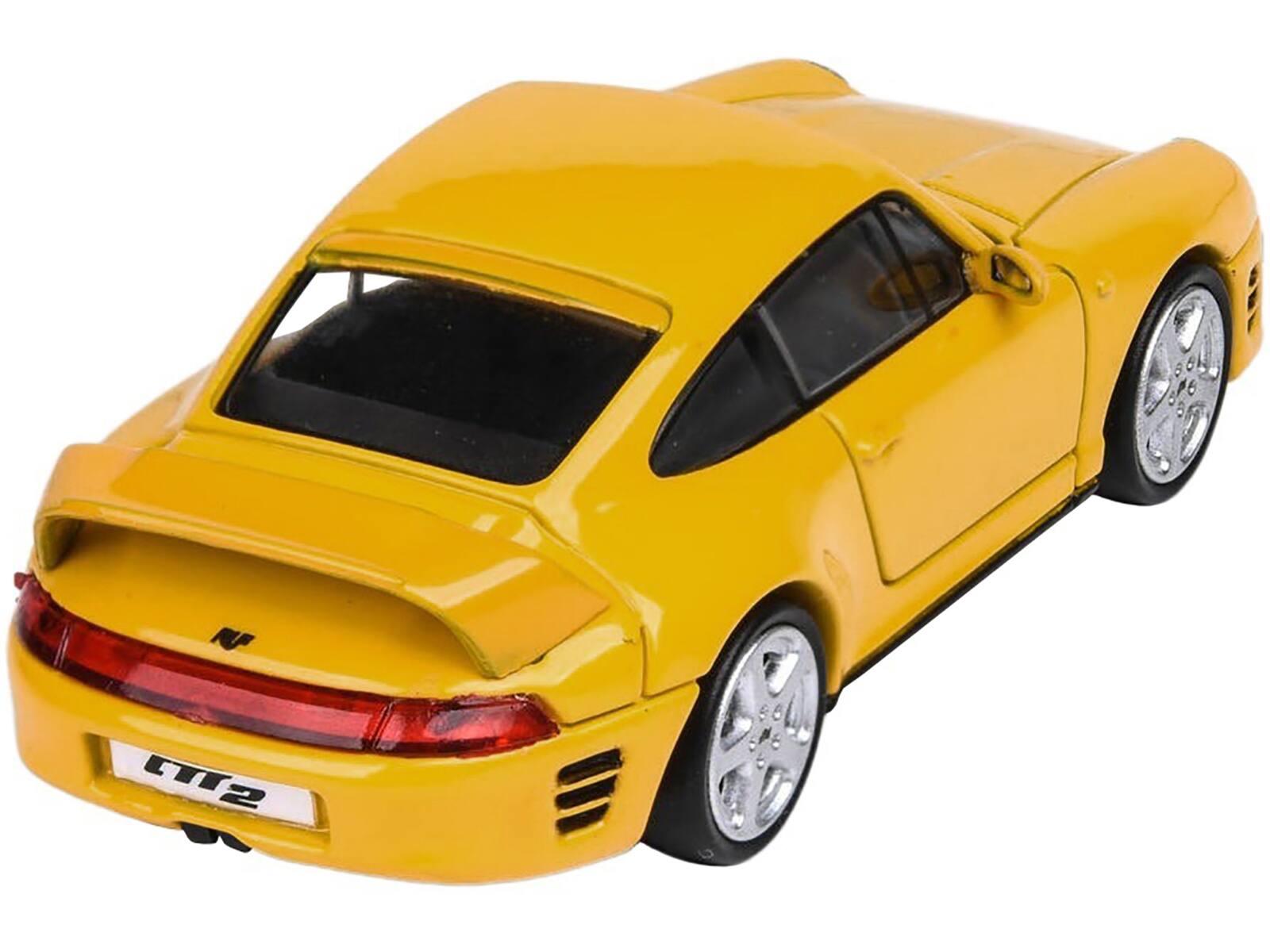 Alt View 2. Paragon - RUF CTR2 Blossom Yellow 1/64 Diecast Model Car by Paragon.