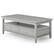 Angle. Simpli Home - Warm Shaker Coffee Table - Fog Grey.