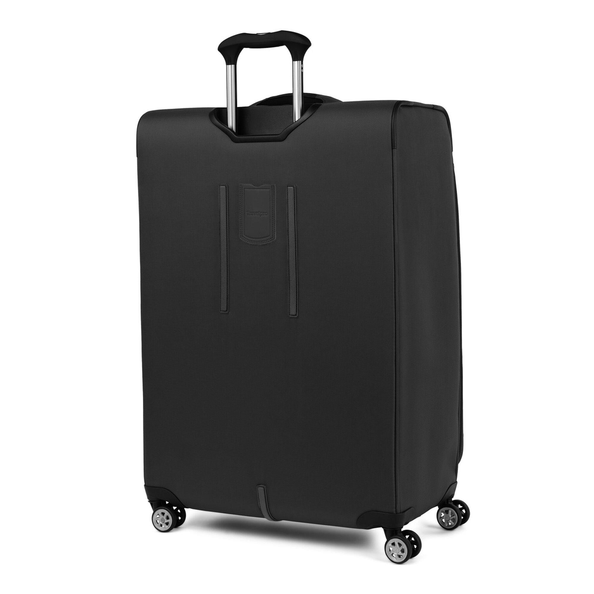 Back. Travelpro - Walkabout 6 Softside Expandable 29" Large Checked Spinner Luggage - Jet Black.