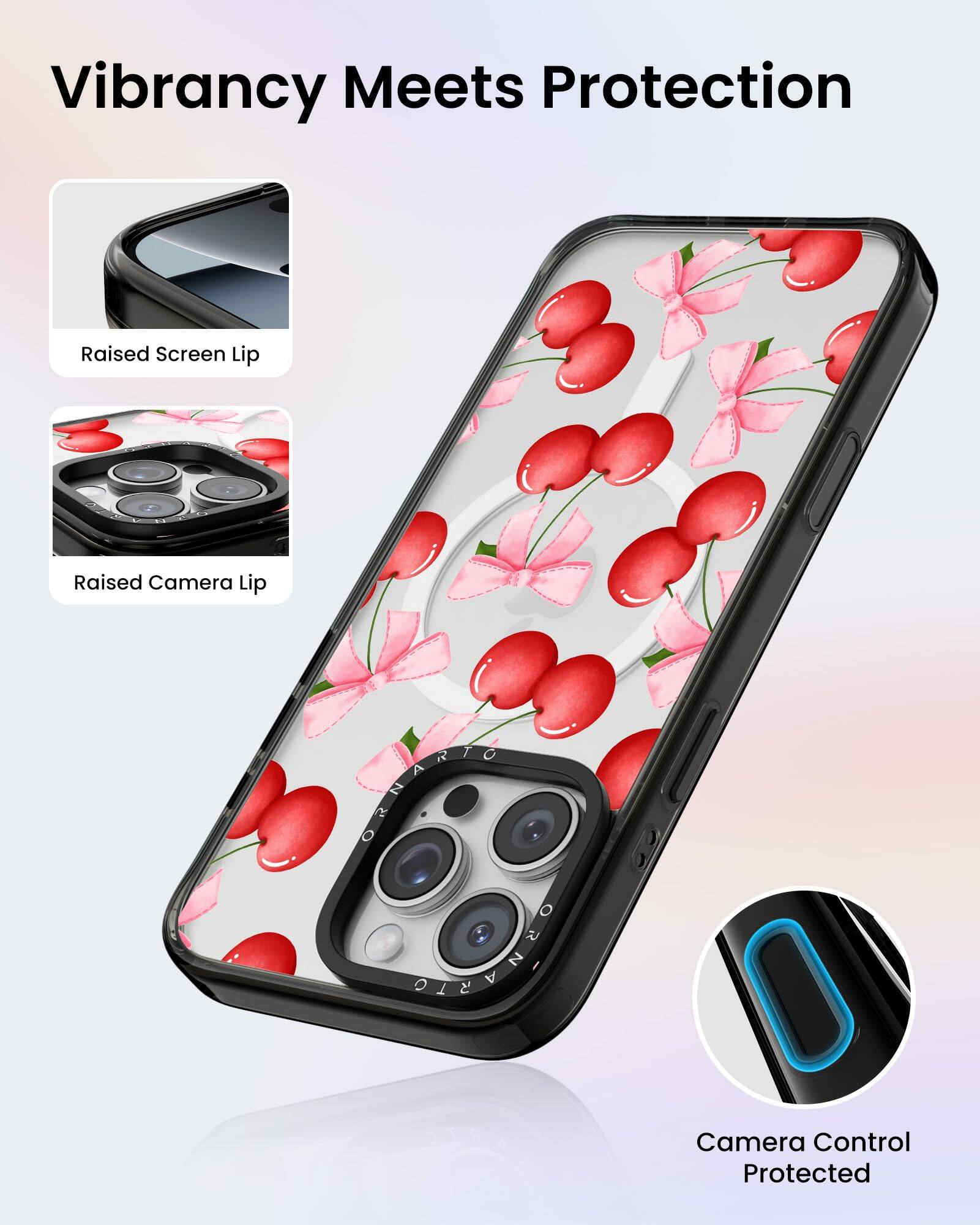 Vibrancy Meets Protection

Raised Screen Lip

Raised Camera Lip

Camera Control Protected