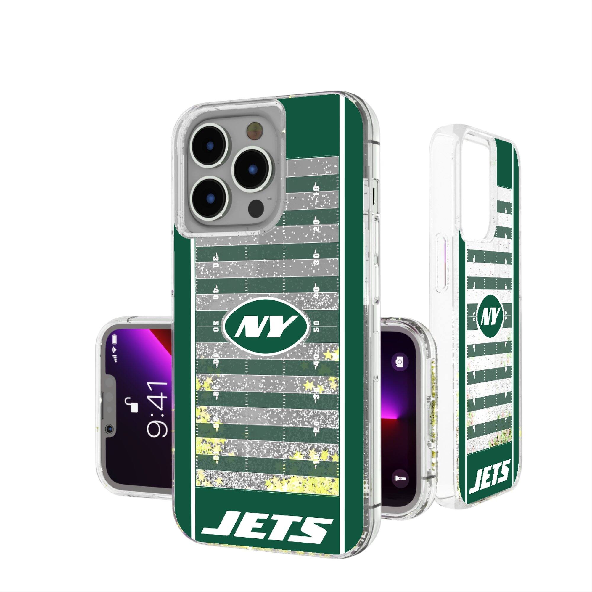 Keyscaper - NFL - New York Jets - iPhone Field Design Glitter Case - 15 Pro - Multicolor price history on PriceWatchPro