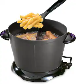Presto - 05450 Deep Fryer Dual Daddy Non Stick 1500w Aluminium - Black