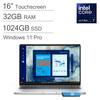 16" Touchscreen
32GB RAM
1024GB SSD
Windows 11 Pro
Intel Core Ultra 7