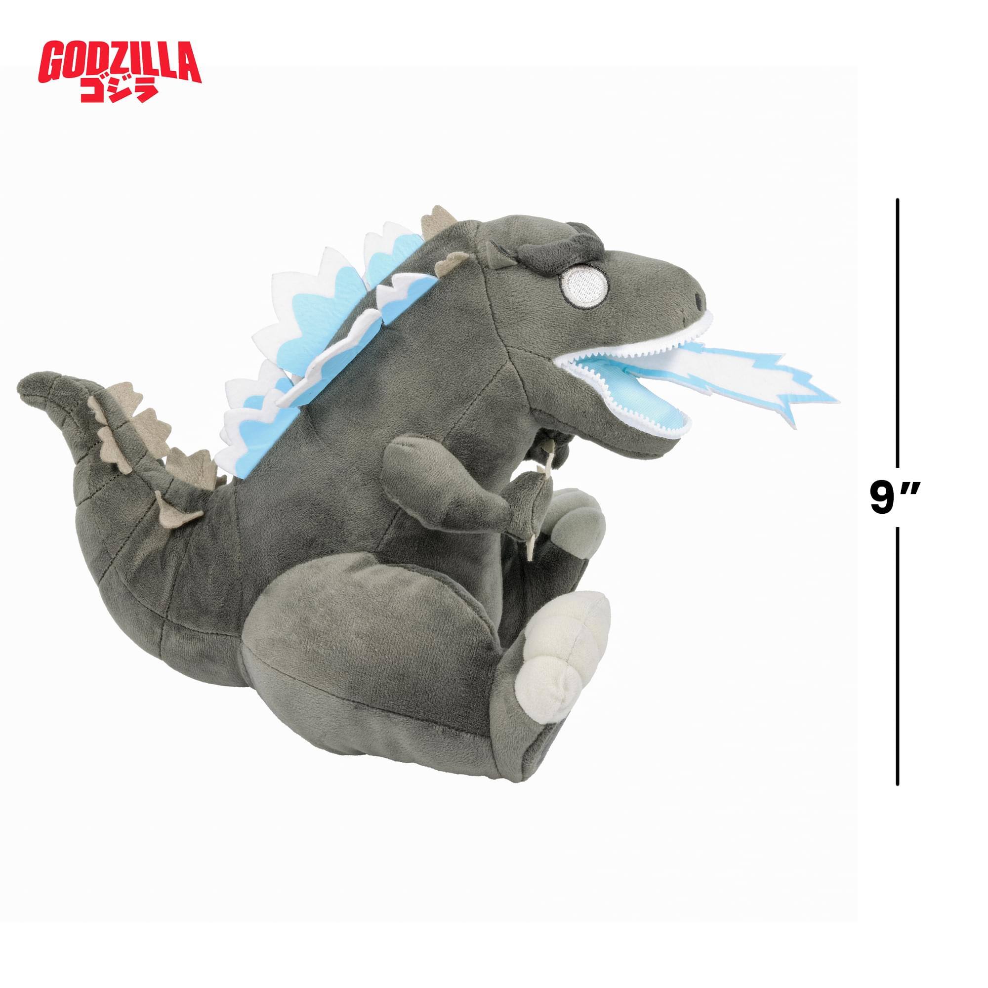 Alt View 1. Quantum Mechanix - Godzilla 9 Inch Zippermouth Plush | Atomic Breath Godzilla - Brown.