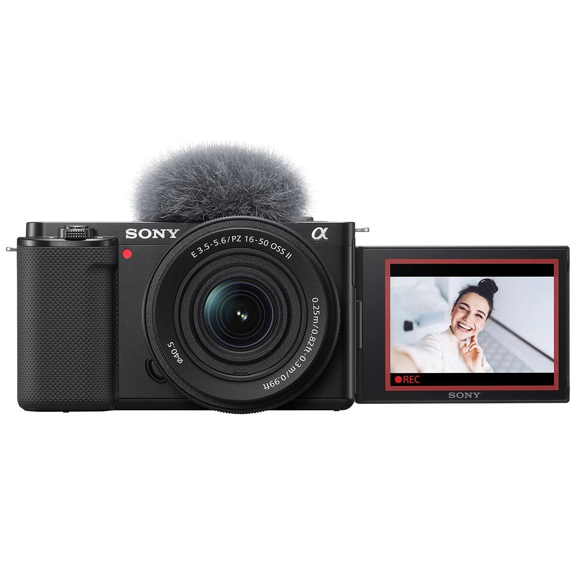 SONY PZ E3.5-5.6/PZ 16-50 OSS II 5 40. 16O/WE0-4280/4520 0.25m/0.82ft-03 .99ft REC SONY
