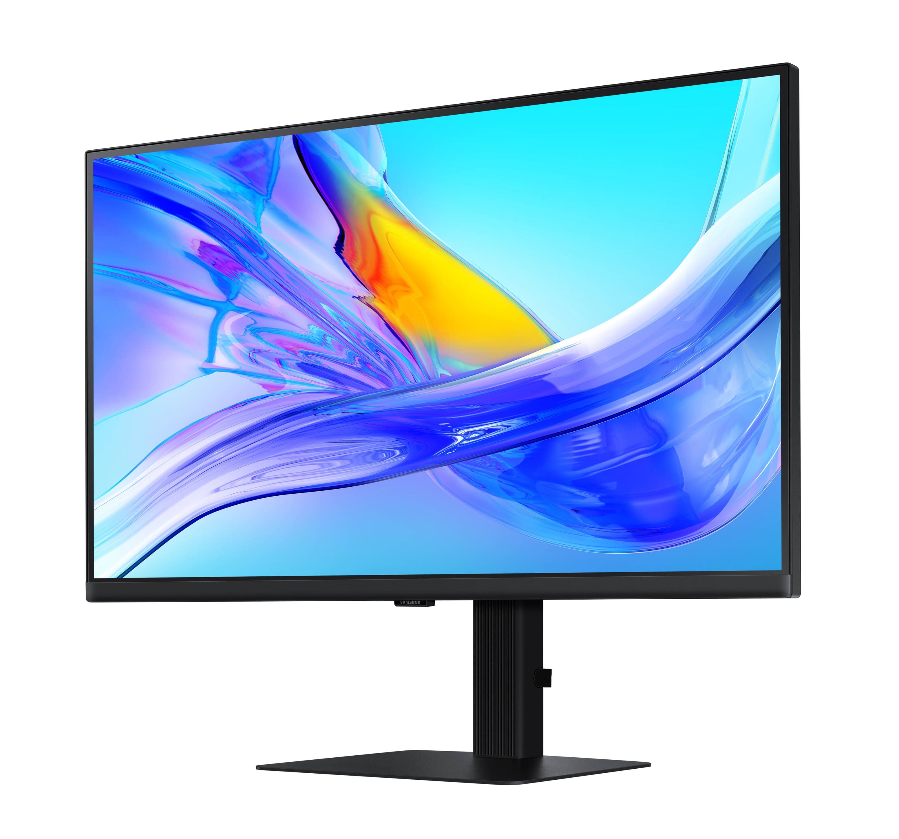 Left. Samsung - Samsung ViewFinity 32" S8 (S80UD) 4K UHD HDR10 High Resolution Monitor (USB Hub, USB-C, HMDI, DisplayPort) - Black.