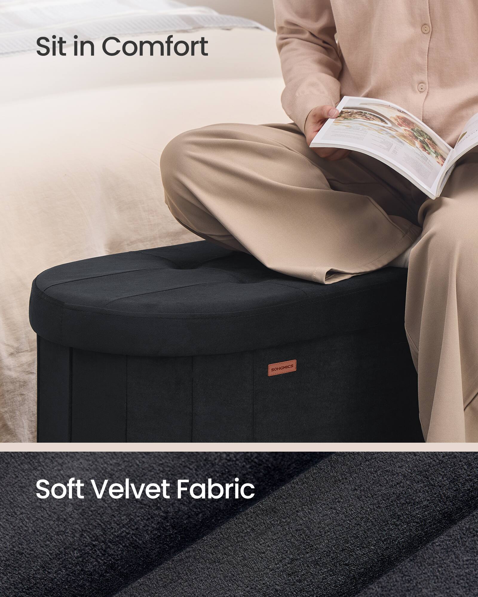 Sit in Comfort

Soft Velvet Fabric
