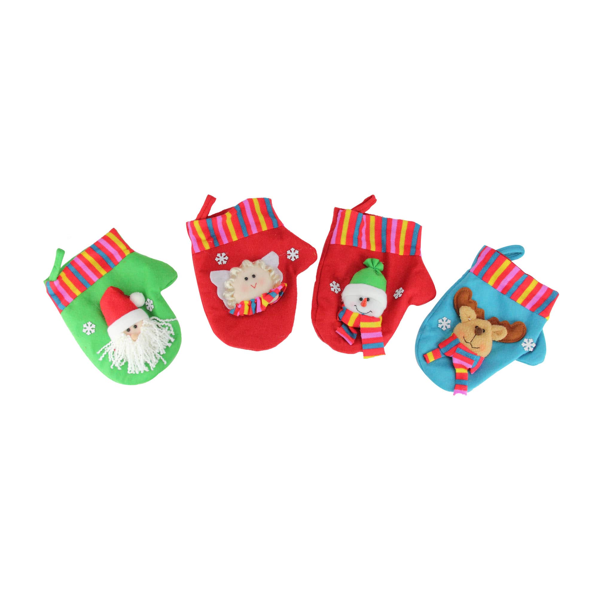 CMI - 10-Piece Winter Wonderland Christmas Stocking and Novelty Gift Bag Set 14" - Red