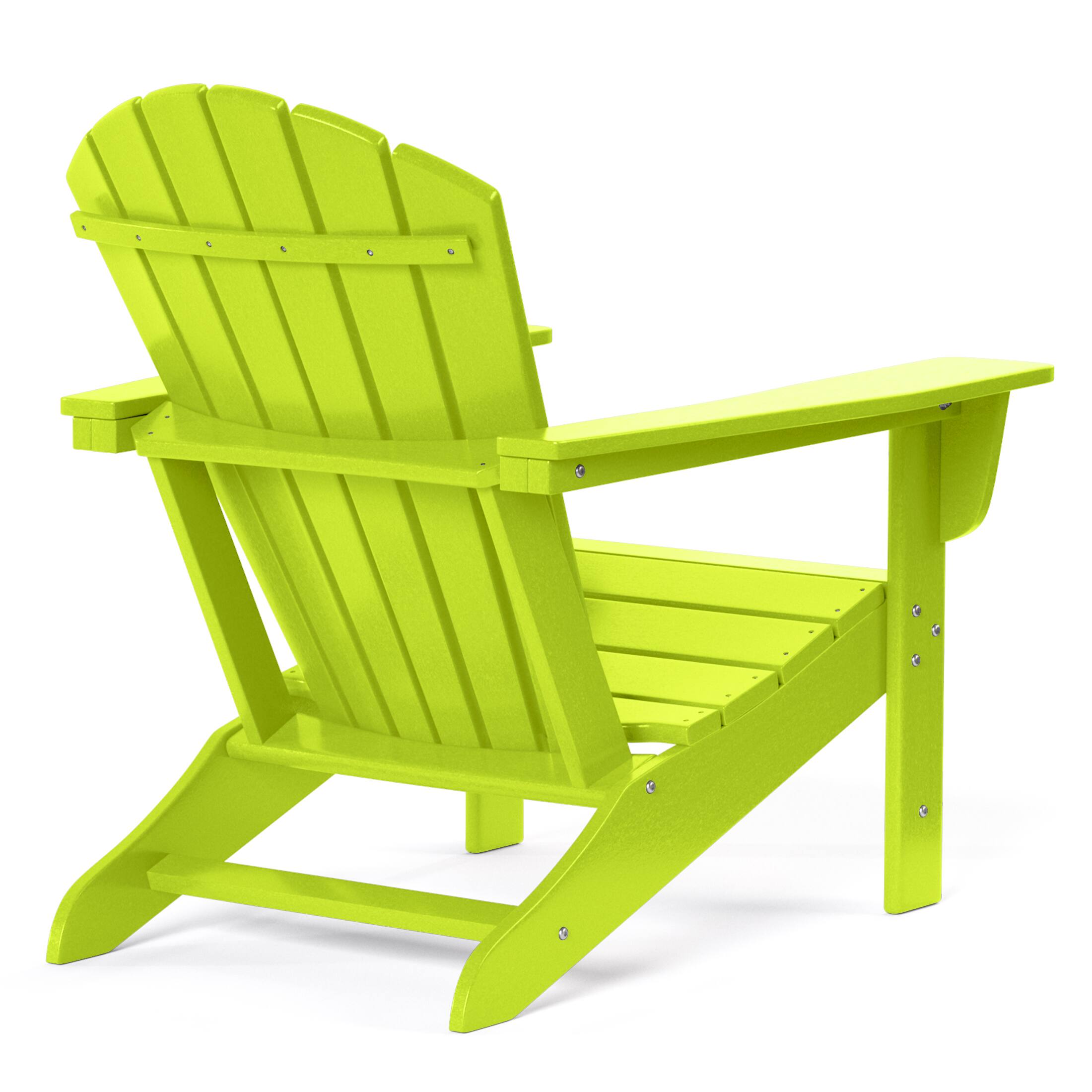 Alt View 1. WestinTrends - WestinTrends Dylan Outdoor Adirondack Chair (Set of 2) - Lime.