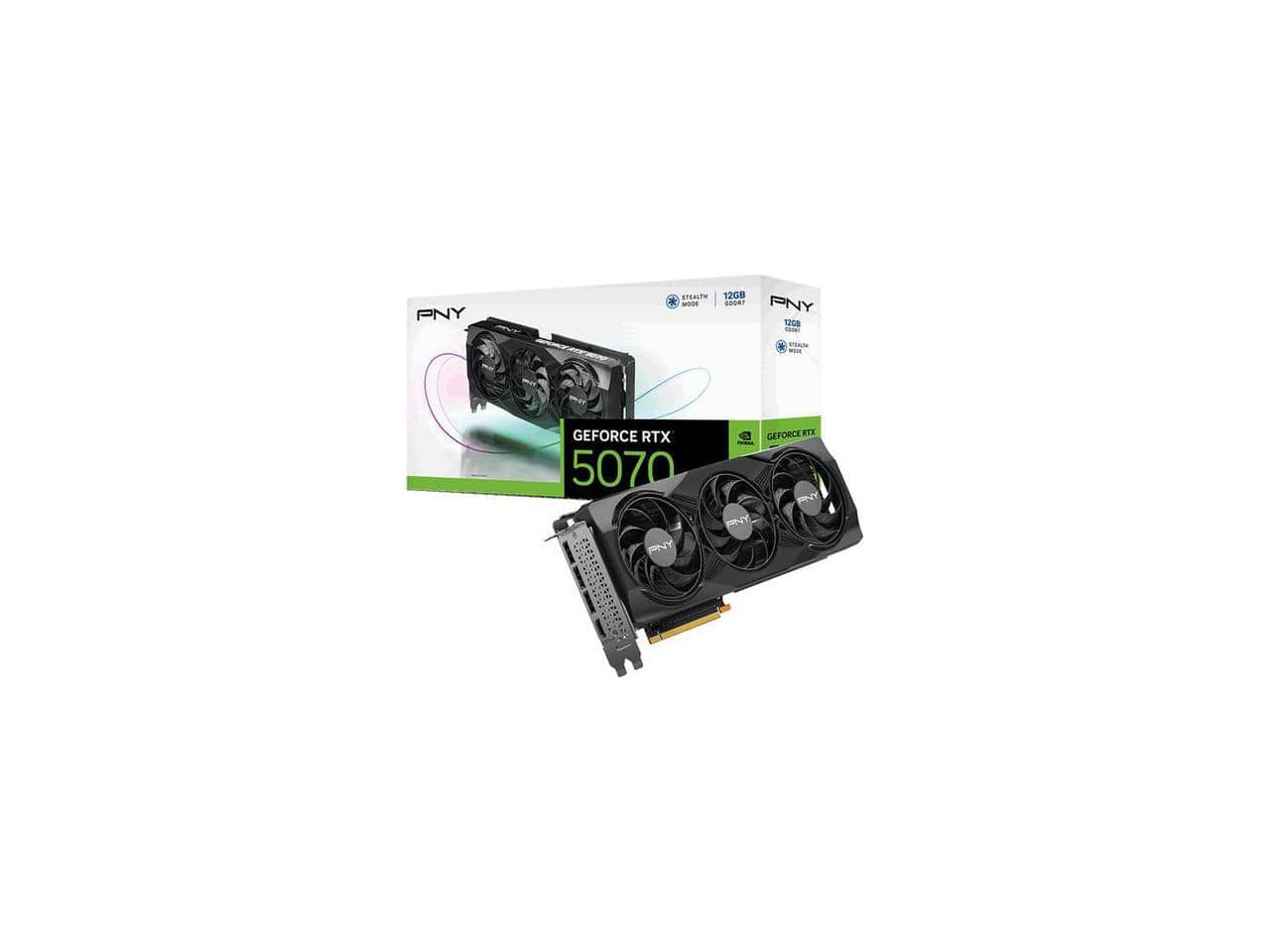 PNY - NVIDIA GeForce RTX 5070 Graphic Card 12 GB GDDR7 Full-height