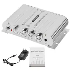 ST-838 ON OF
/// Hi-Fi CD 2.1 STEREO I MP3 BTL .MP4 POWER OUT STEREO DC12V AMP AUDIO AMP STEREO III LIFIER
BASS MAX VOL
EBLE
BASS
LUME MAX AUX
AUDIO POWER AMPLIFIER
AGOCAFAPTOR
HI-FI 2.1 CHANNEL POWER PLAYER ST-838
PRODUCT INSTRUCTION CE