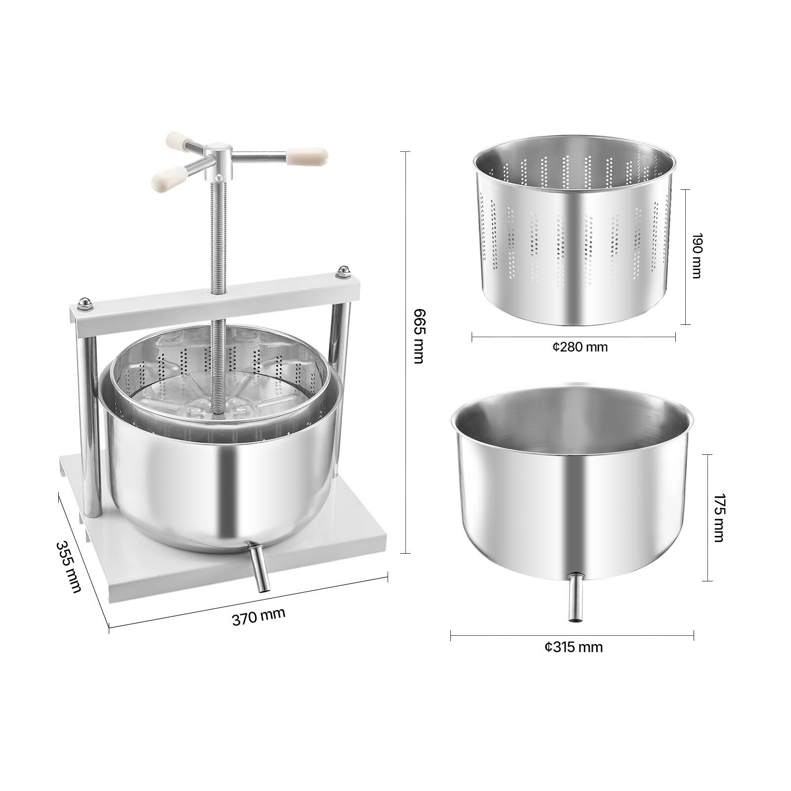 190 mm  
665 mm  
280 mm  
355 mm  
370 mm  
315 mm  
175 mm