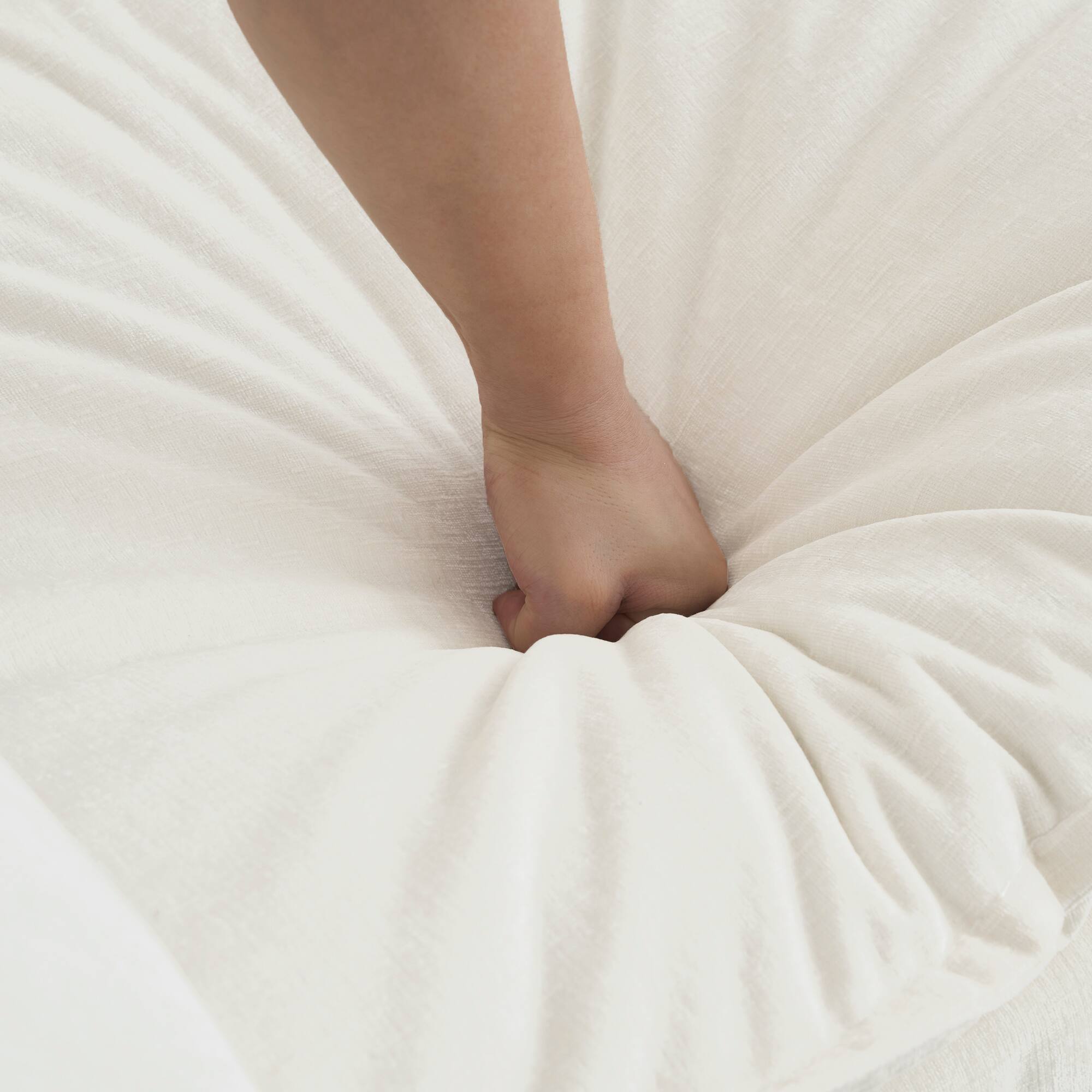 Alt View 7. LOVMOR - 3 Piece Chenille Sofa Set Sectional Deep Seat Easy Assembly For Living Room Bedroom Apartment Plush Cozy TV XL - White.