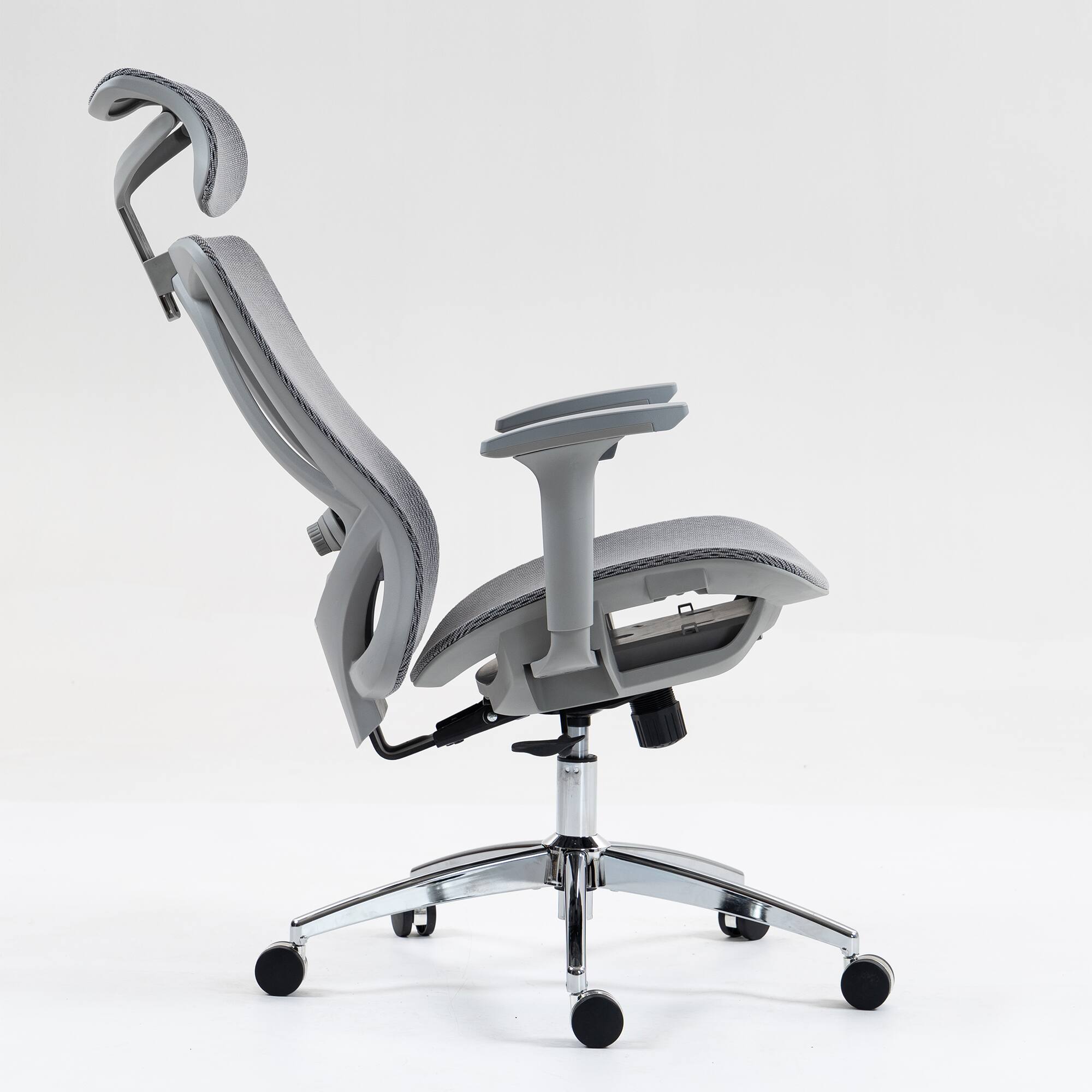 Alt View 9. Ecooso - High-Back Mesh Ergonomic Office Chair with Adjustable Headrest, Armrests and Lumbar Support - Black.