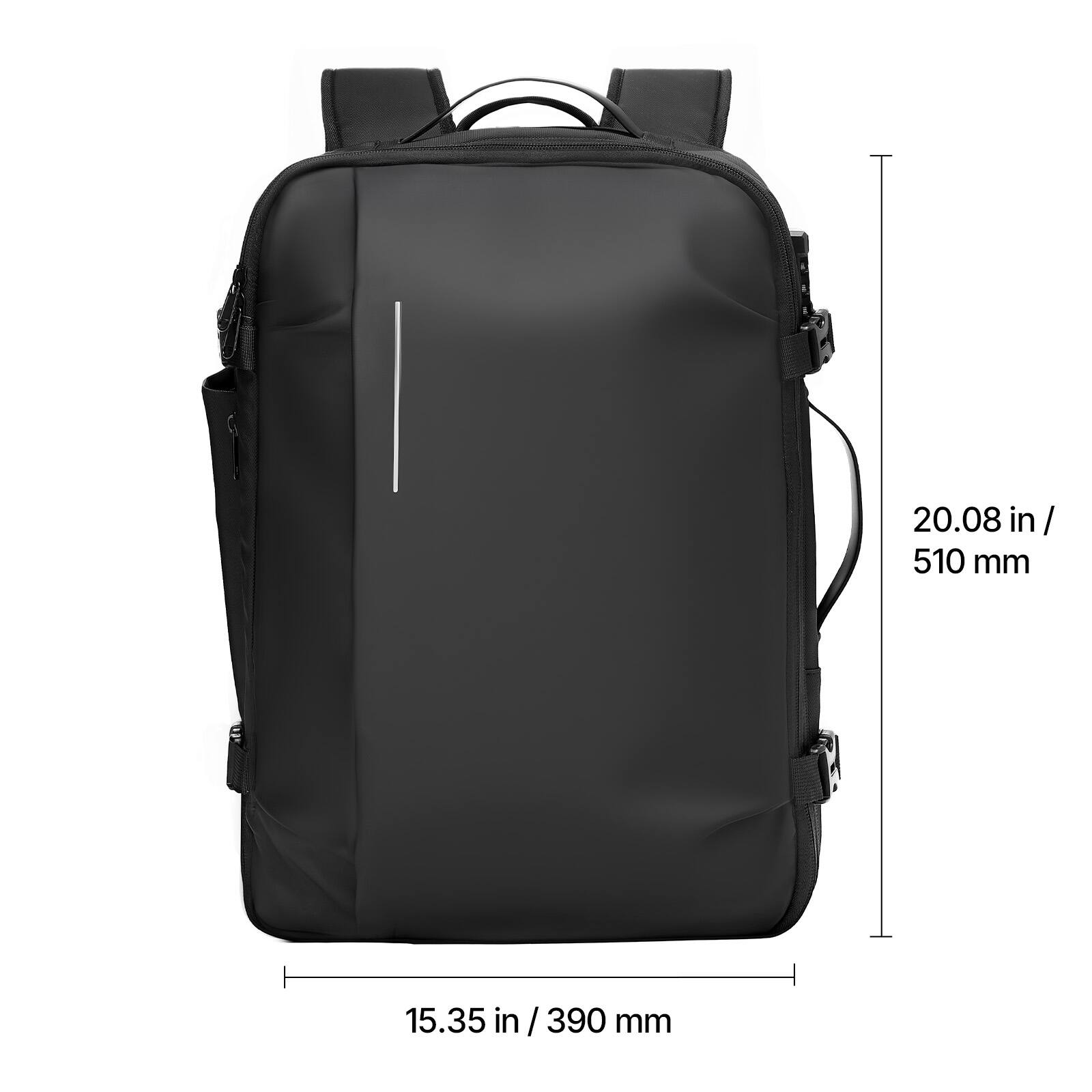 20.08 in / 510 mm  
15.35 in / 390 mm