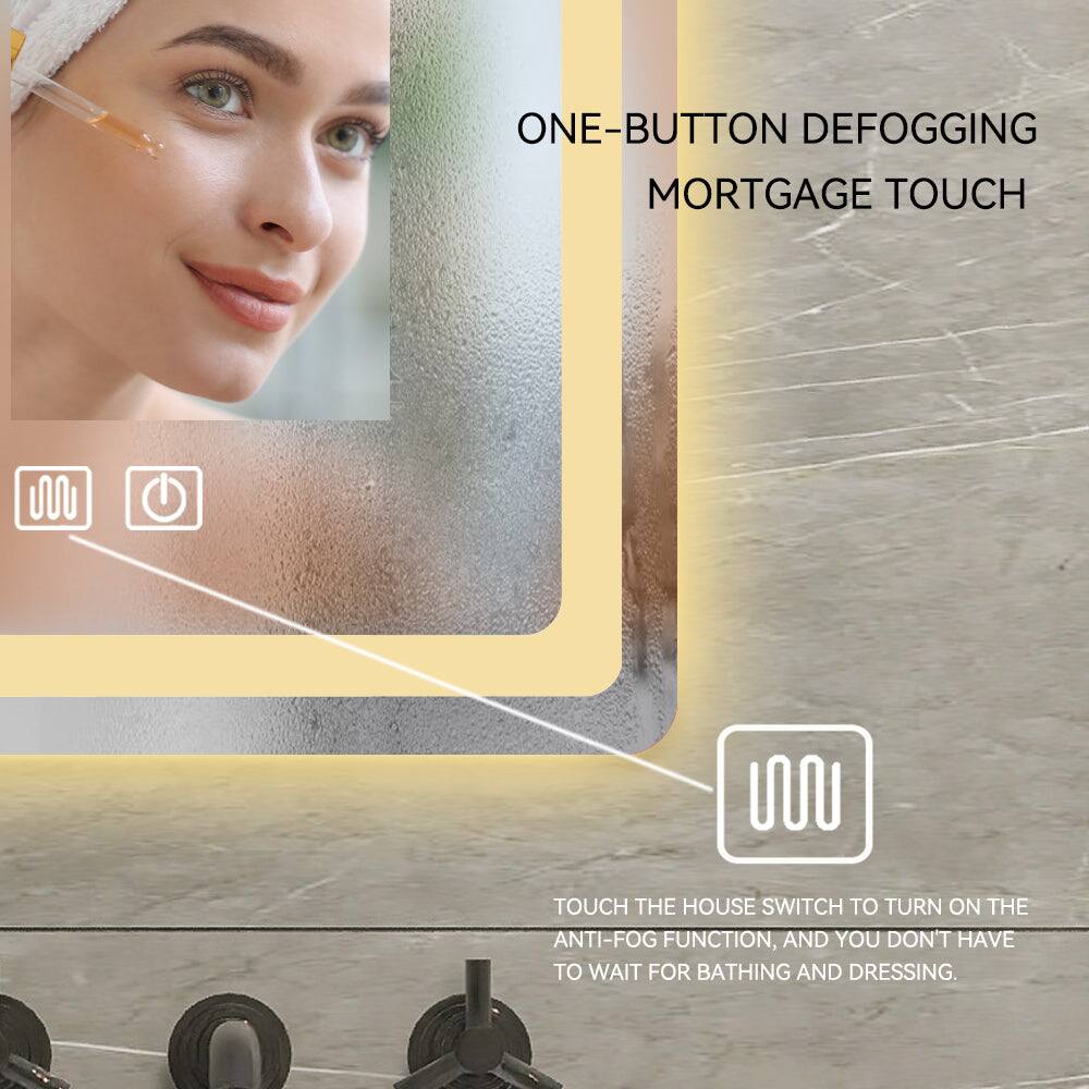 ONE-BUTTON DEFOGGING MORTGAGE TOUCH

TOUCH THE HOUSE SWITCH TO TURN ON THE ANTI-FOG FUNCTION, AND YOU DON'T HAVE TO WAIT FOR BATHING AND DRESSING.