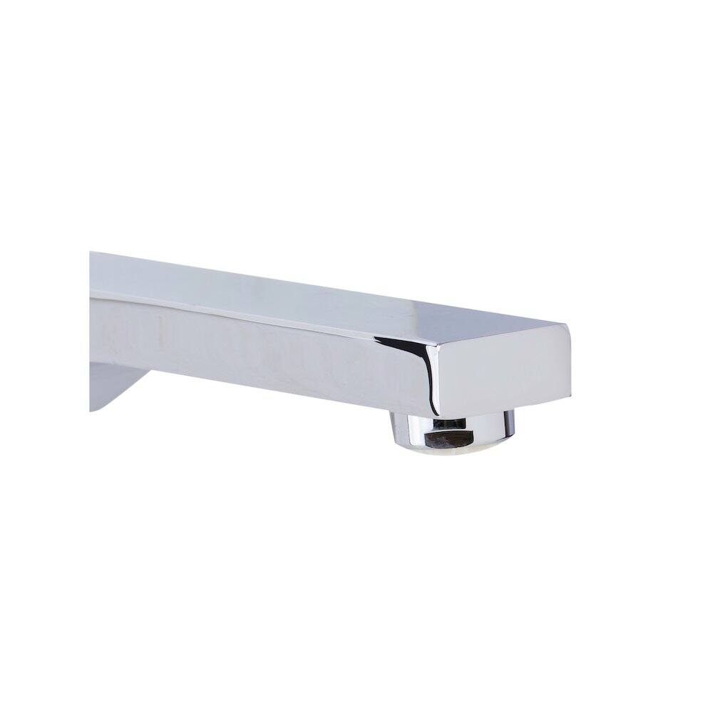 Angle. Alfi - Polished Chrome Wallmounted Tub Filler Bathroom Spout - Polished Chrome.