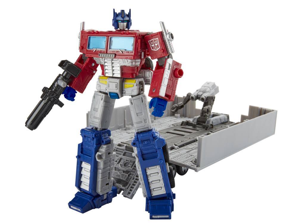 Alt View 5. Transformers - WFC-E11 Optimus Prime with Trailer Leader Class | Transformers Generations War for Cybertron Earthrise Chapter.