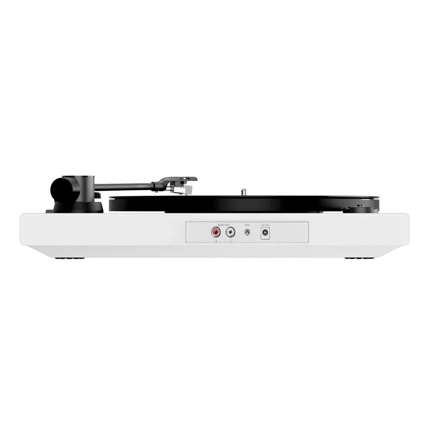 Alt View 5. Mixx - Analog Plus 2-in-1 Record/CD Player 2-Speed Belt-Drive Fully Automatic Turntable, Bluetooth, Aux Out, Track Display - White.